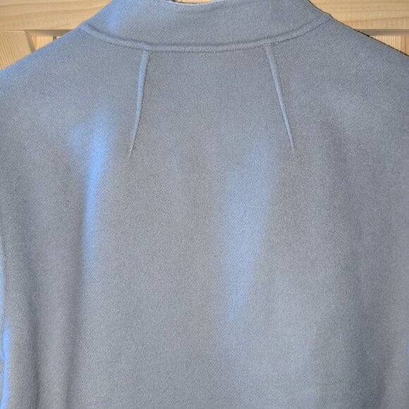 THEORY Reversible Boy Coat Doubleface Wool Jacket Pockets Size Med Grey Blazer - Picture 9 of 11